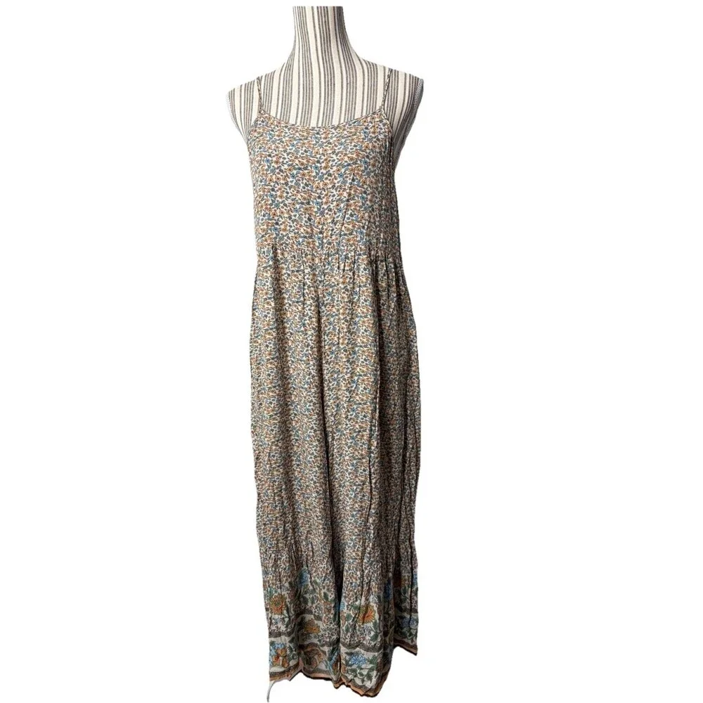Natural Life Zoe Jumpsuit Wide Leg Size Small tiny flower print Adjustable - Picture 2 of 5